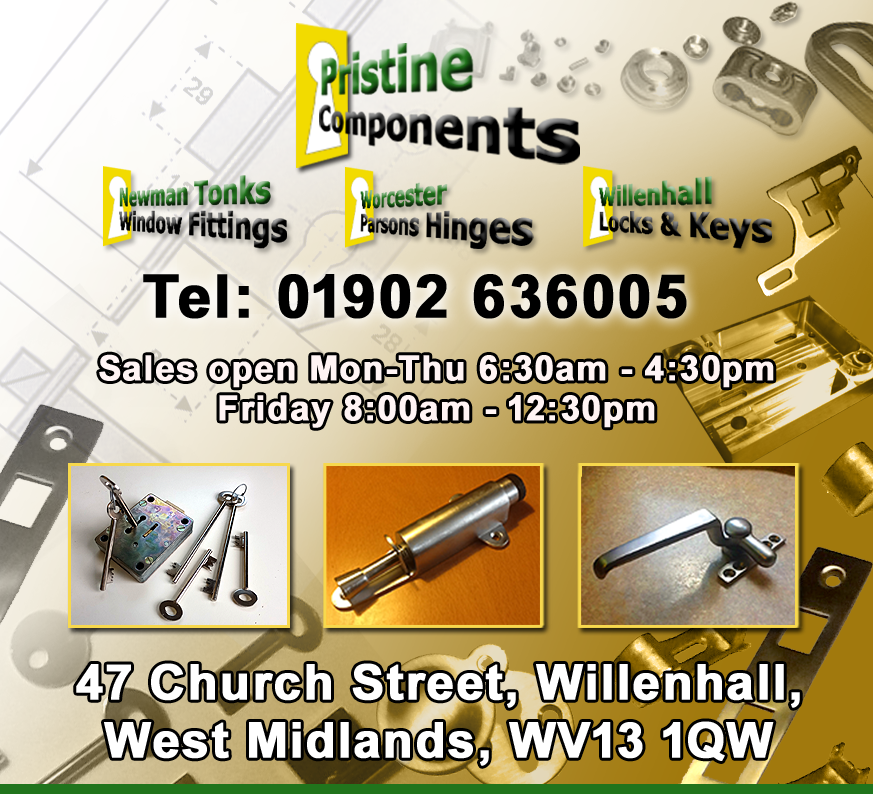 Pristine Components Ltd - Willenhall Lock Makers